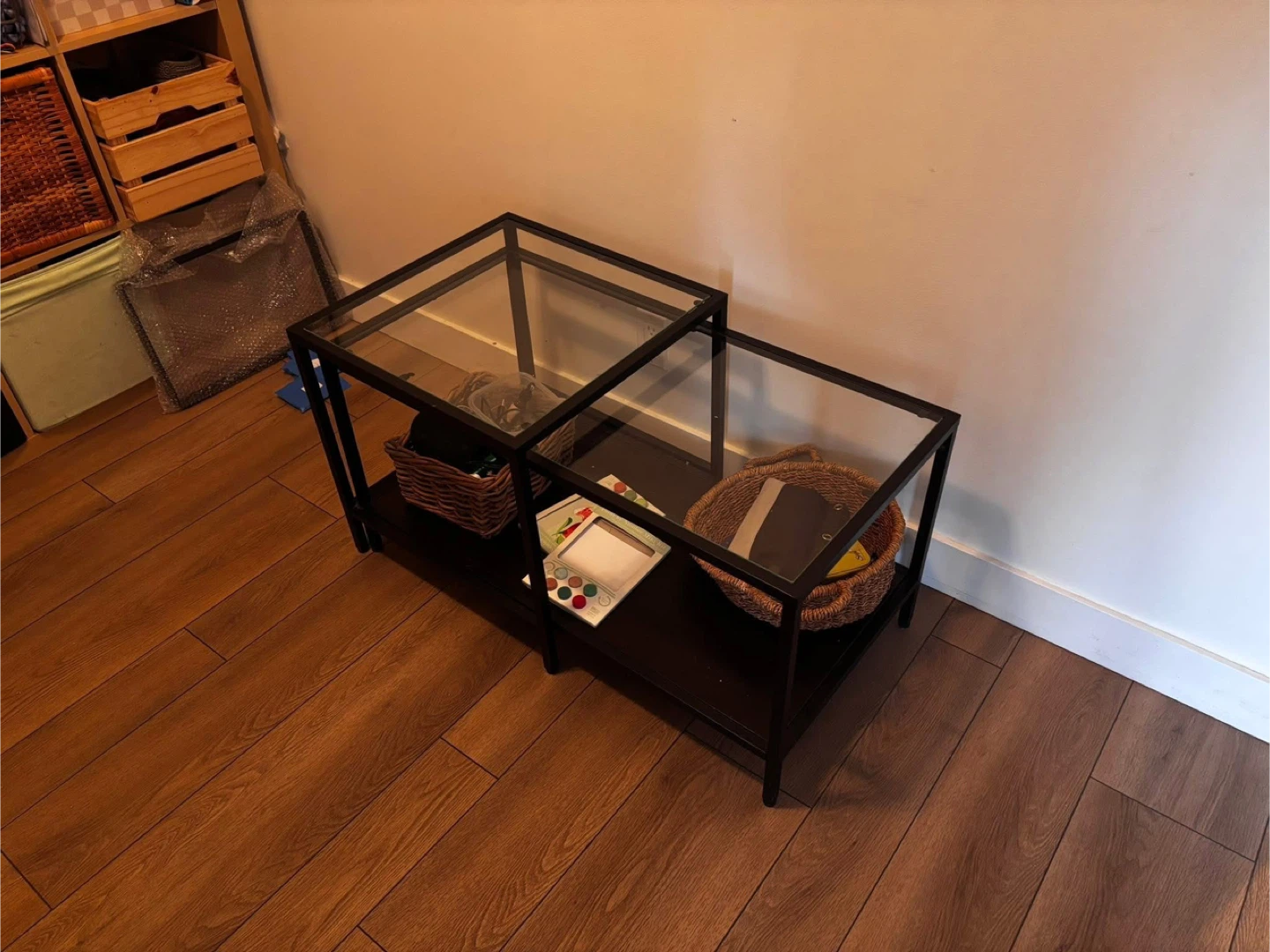 IKEA VITTSJÖ Coffee Table, Black-brown/Glass - photo 4