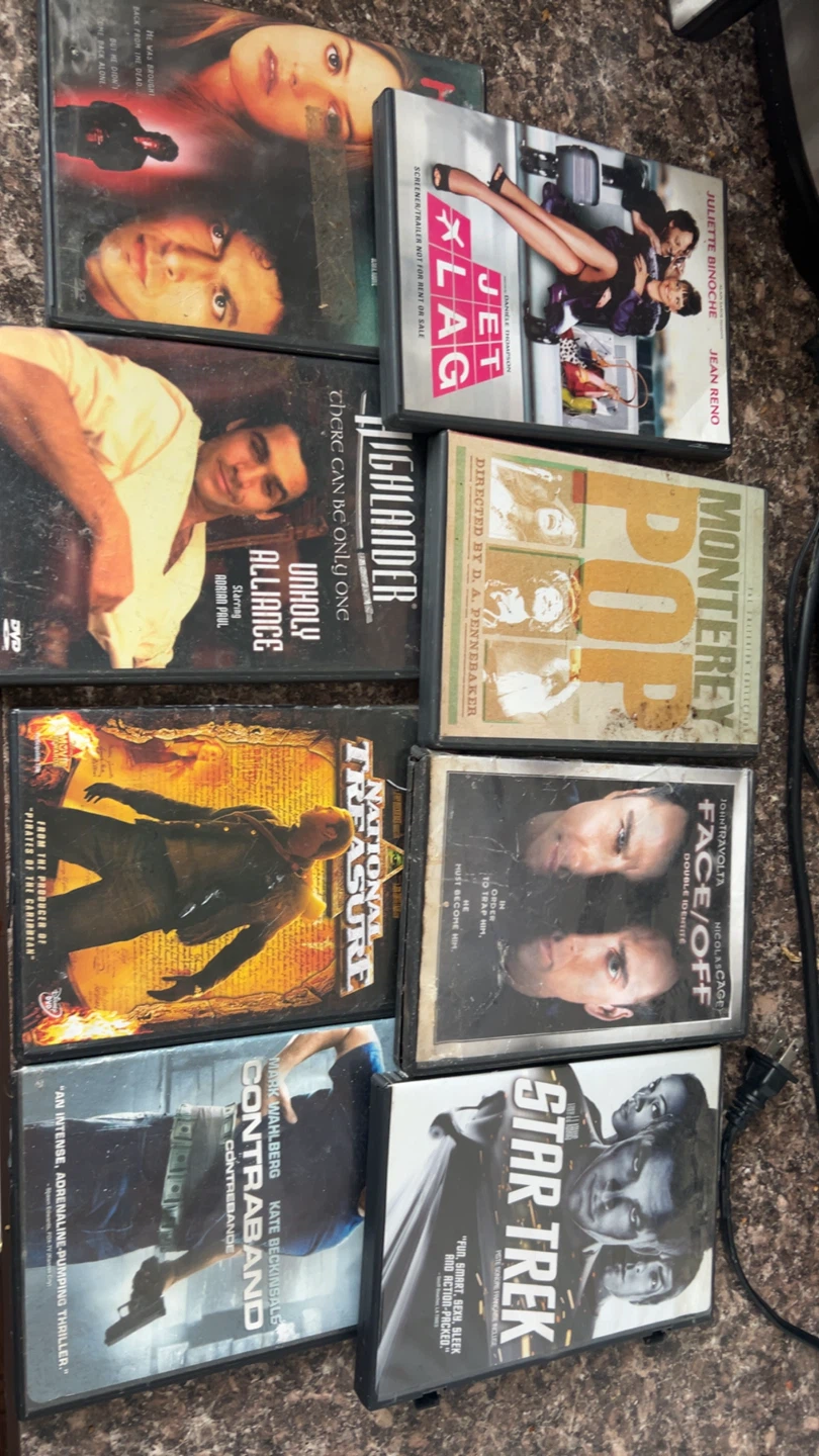 Collection of 8 Movies on DVD