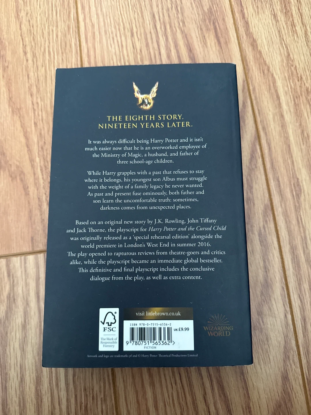 Harry Potter and the Cursed Child Original Production Playscript - photo 2