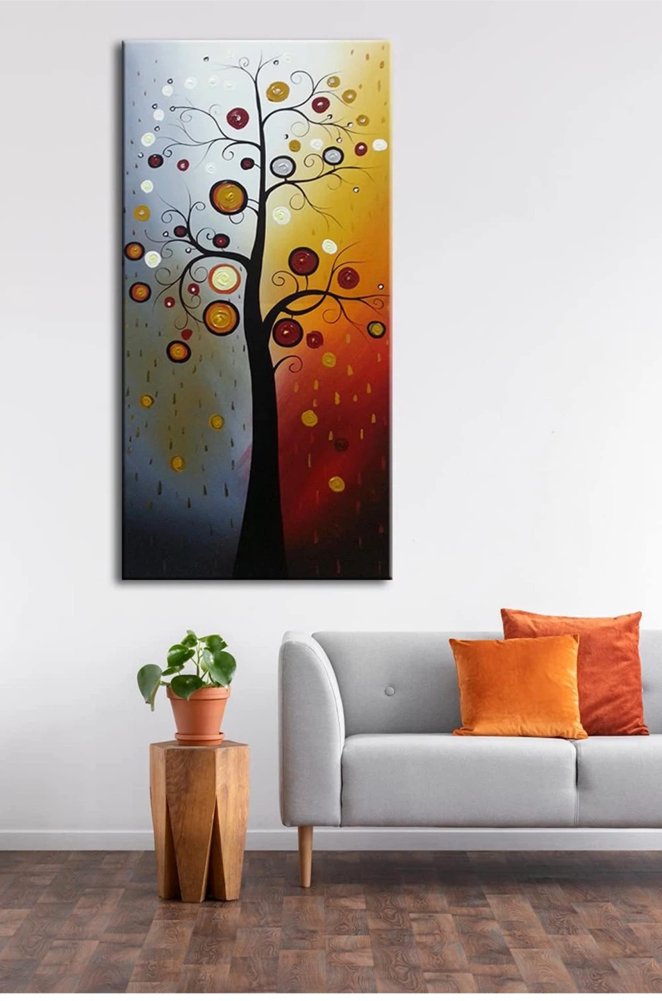 Modern Tree Canvas Wall Art Painting - photo 5