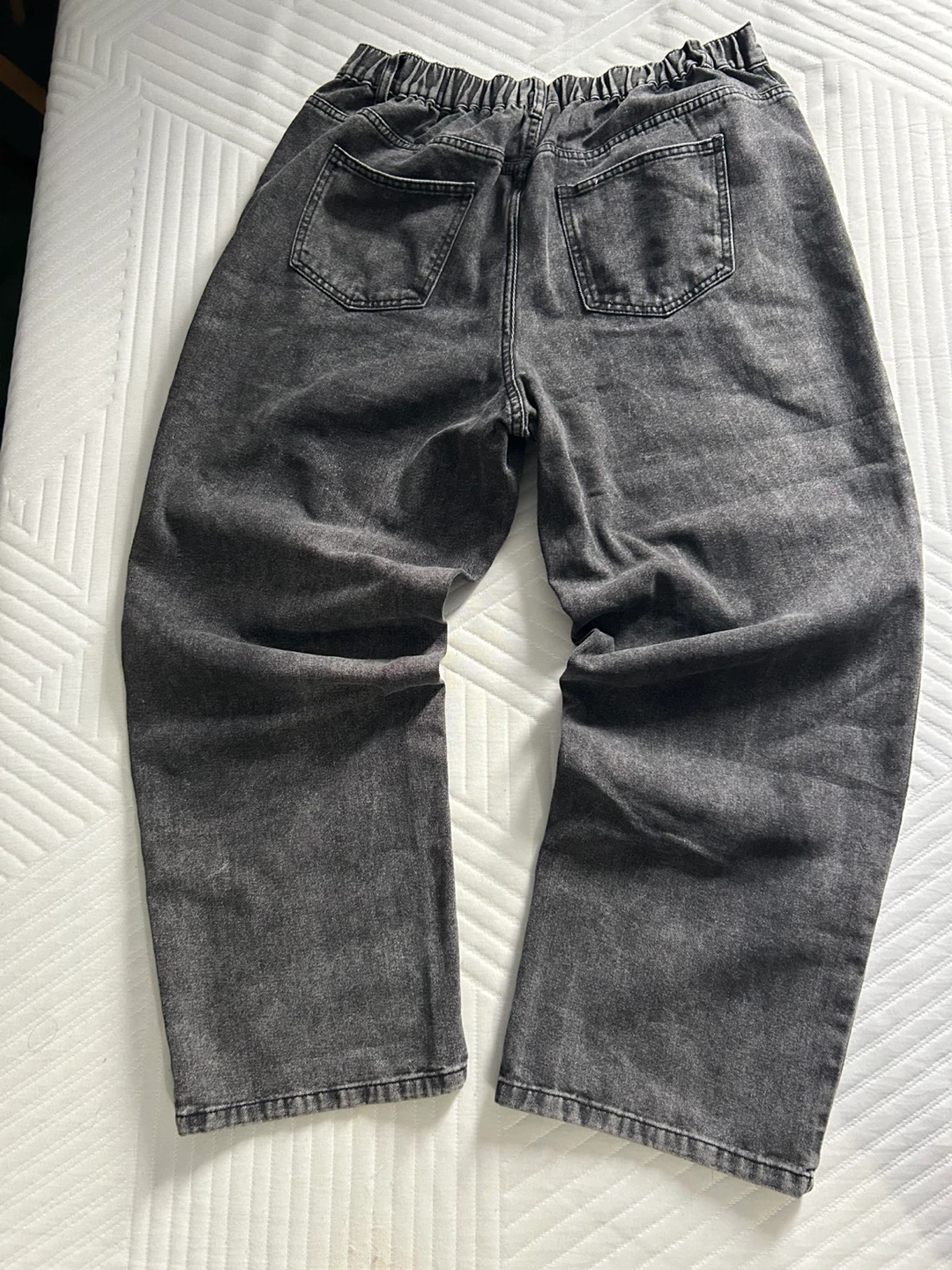 Washed Black Denim Jeans - photo 2