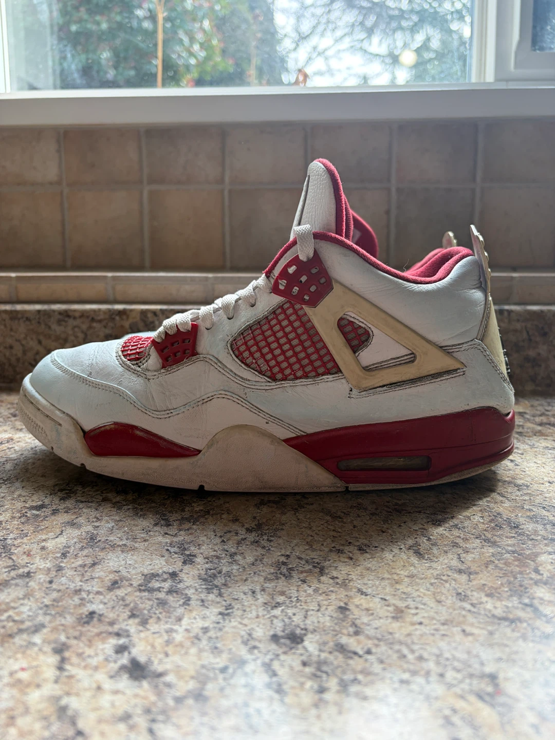 Air Jordan 4 Retro White Red - photo 3