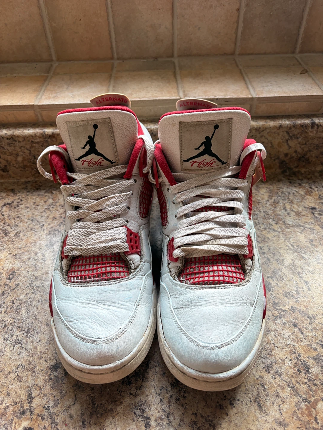 Air Jordan 4 Retro White Red - photo 4
