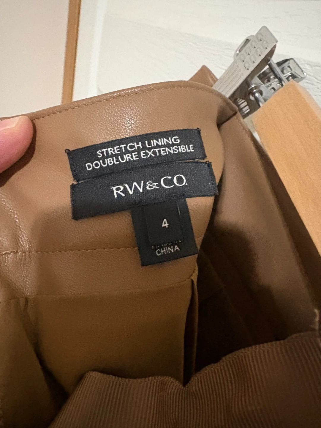 RW & CO. Faux Leather Pencil Skirt - photo 3