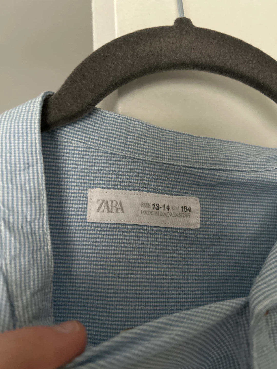Zara Blue Striped Button-Up Shirt - Size 13-14 Years - photo 2