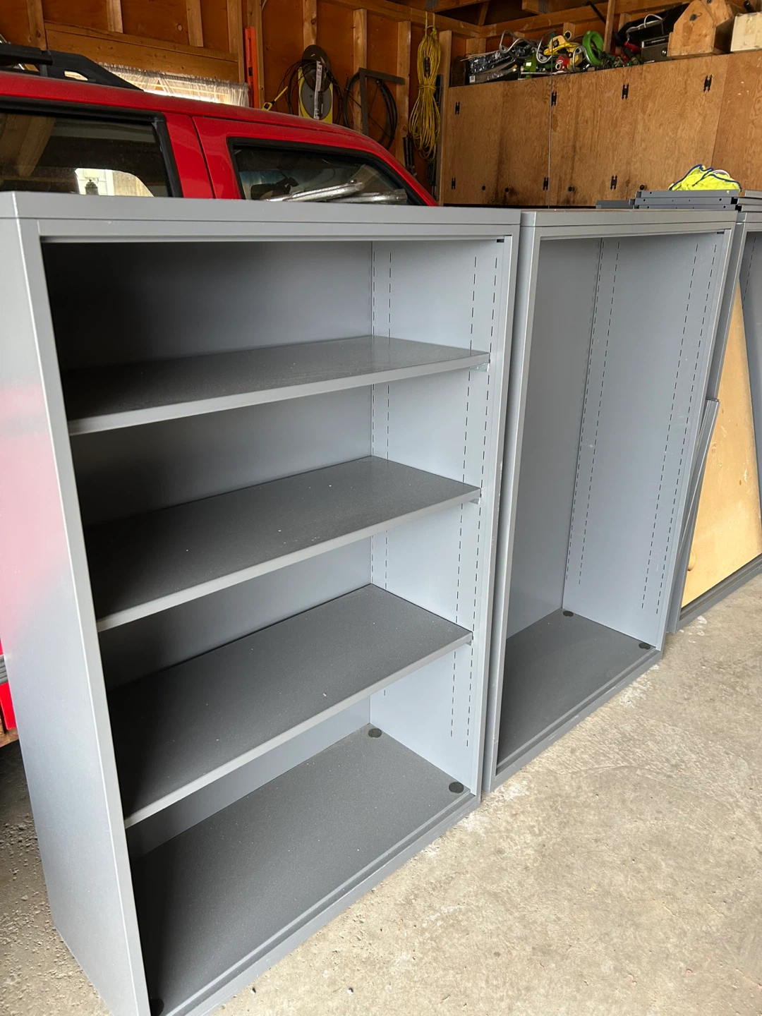 Metal adjustable shelving $75 each - photo 2