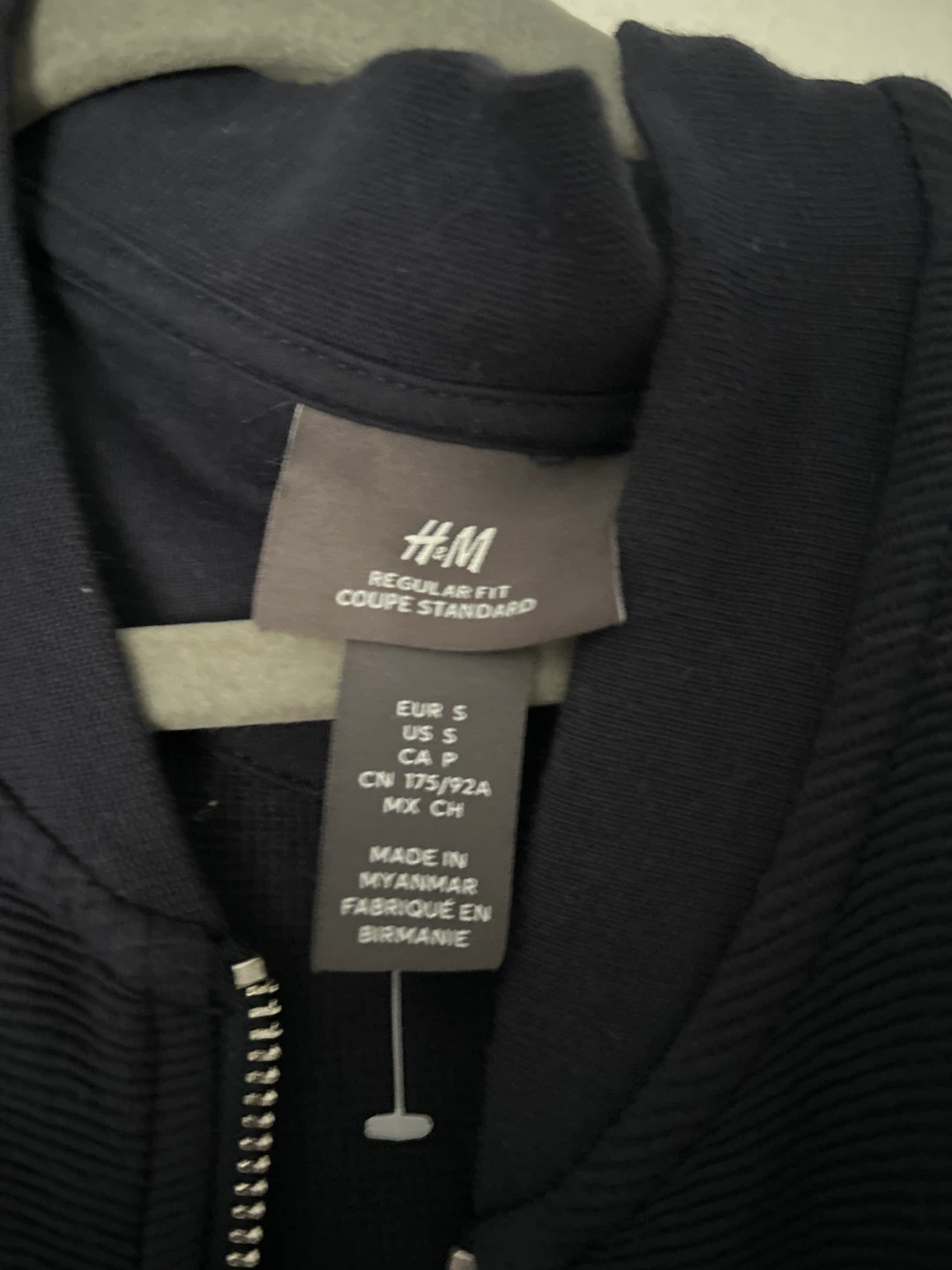 H&M Men's Regular Fit Bomber Jacket - Size S - photo 2