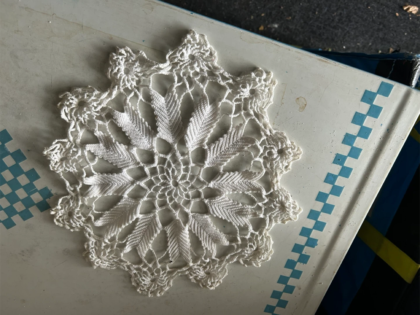 Handmade White Crochet Doily