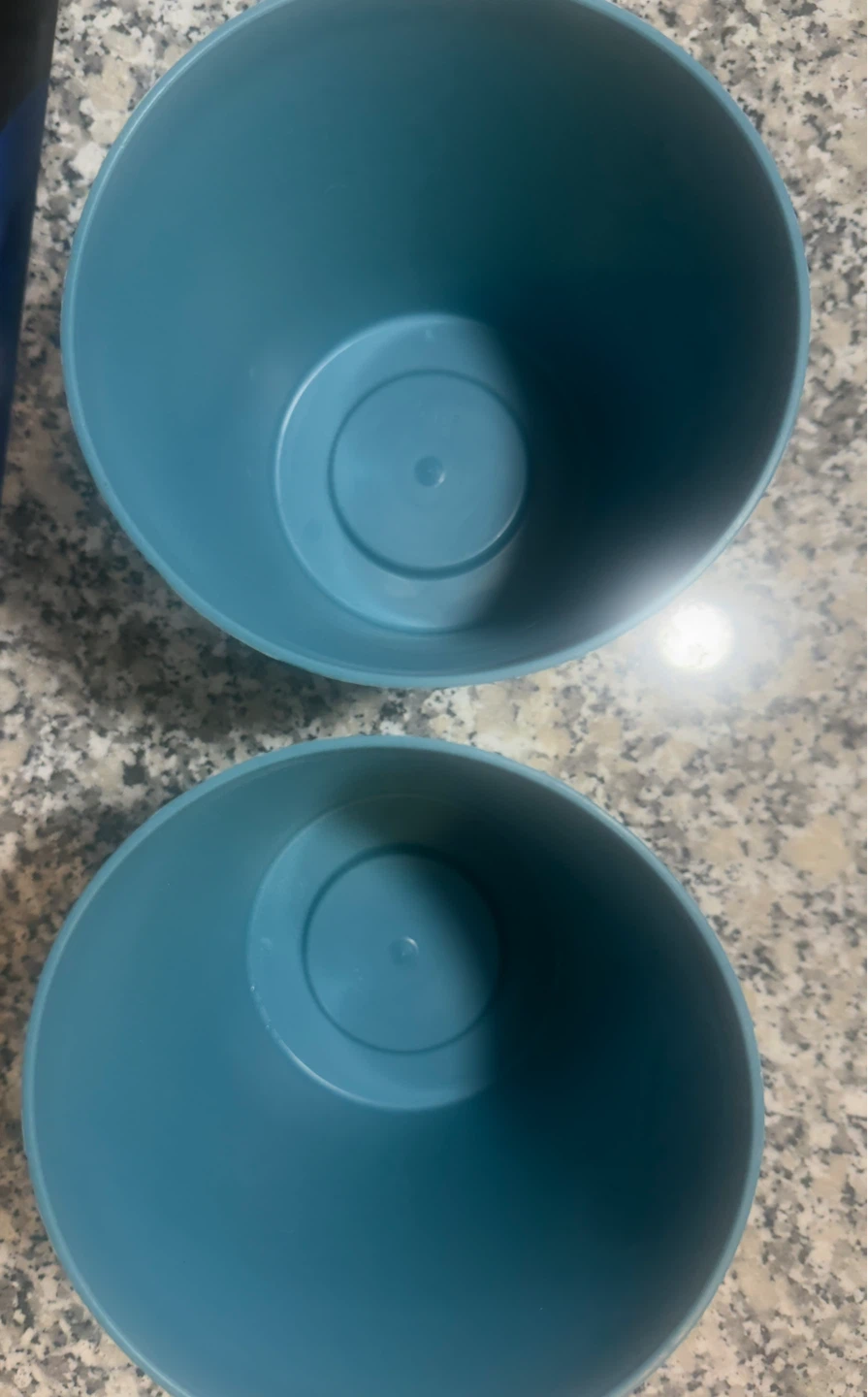 Set of 2 Teal Plastic Plant Pots - photo 2
