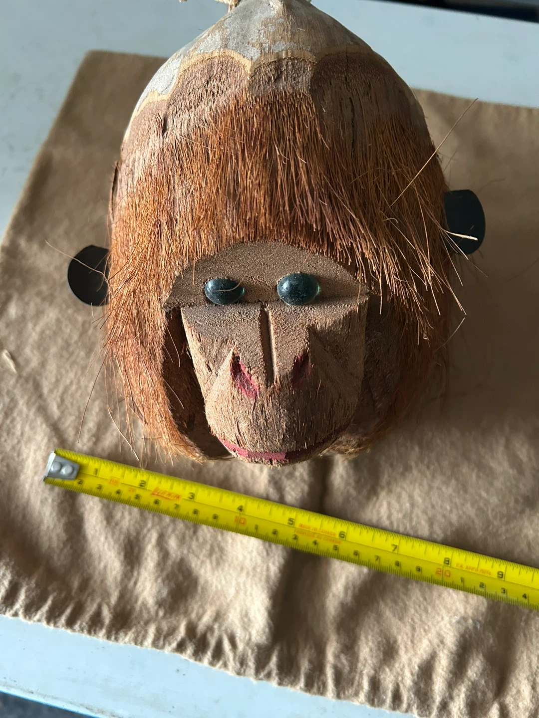 Coconut Monkey Head Decoration