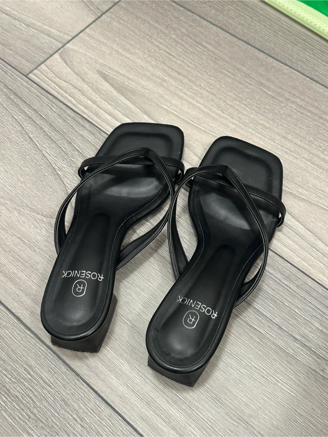 Black summer sandals