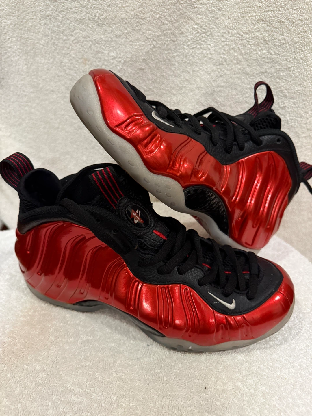 Nike Air Foamposite One Red Black Men's Shoes - photo 3