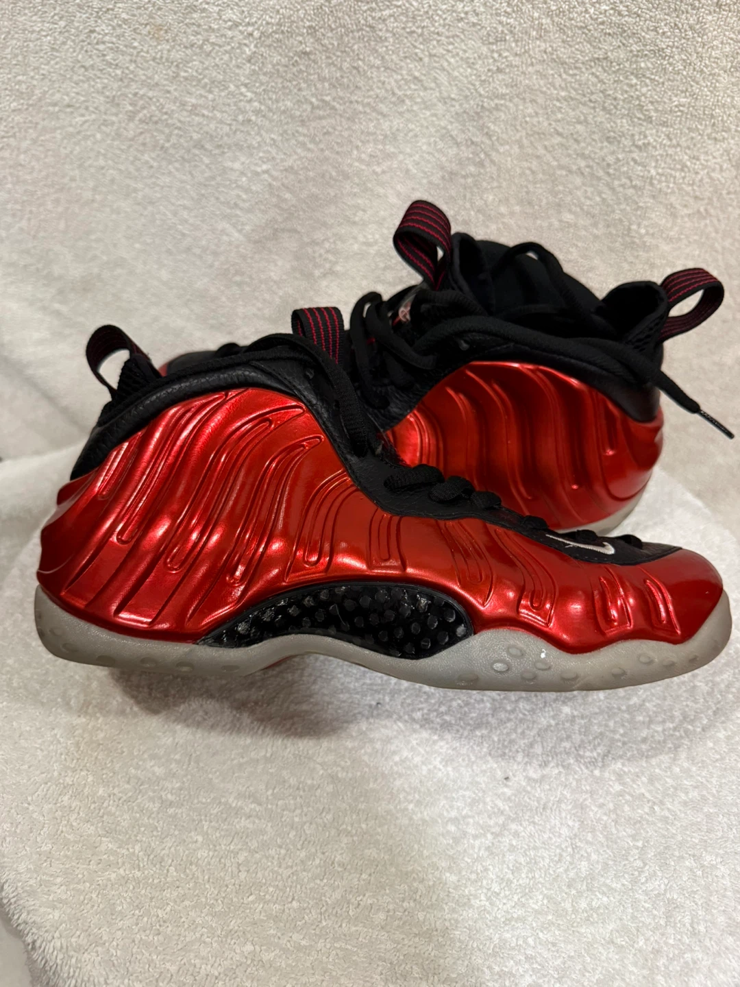 Nike Air Foamposite One Red Black Men's Shoes - photo 2