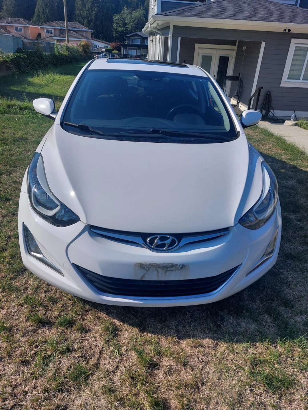 White Hyundai Elantra Sport Sedan