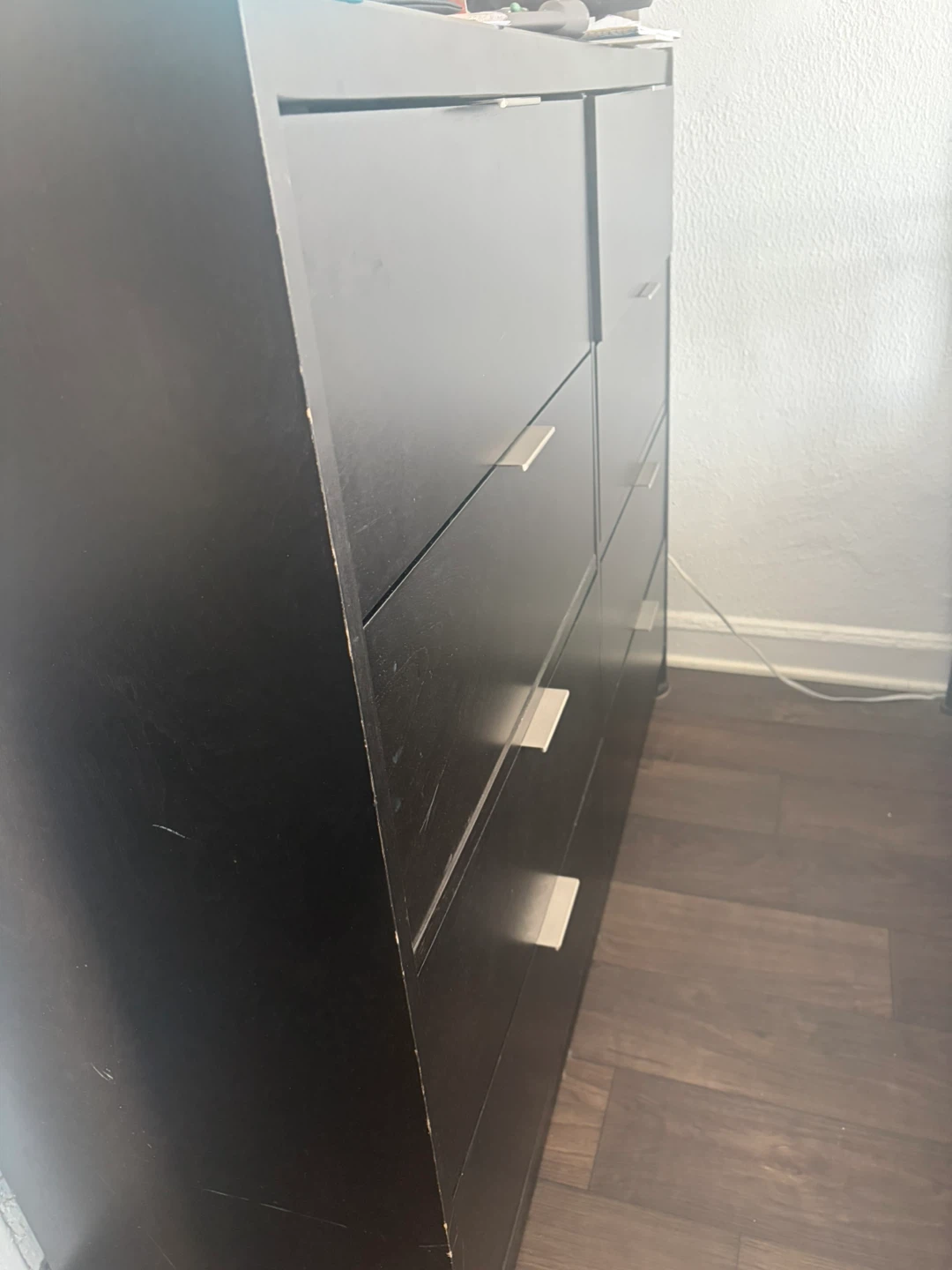 **2 PIECES** Black  Dresser with 8 Drawers & Nightstand - photo 4