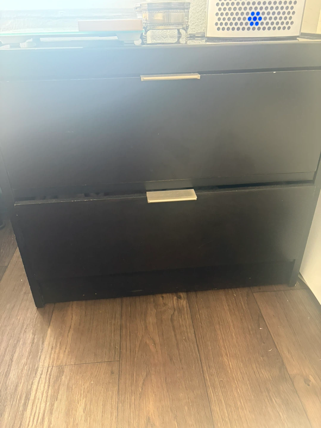 **2 PIECES** Black  Dresser with 8 Drawers & Nightstand - photo 2