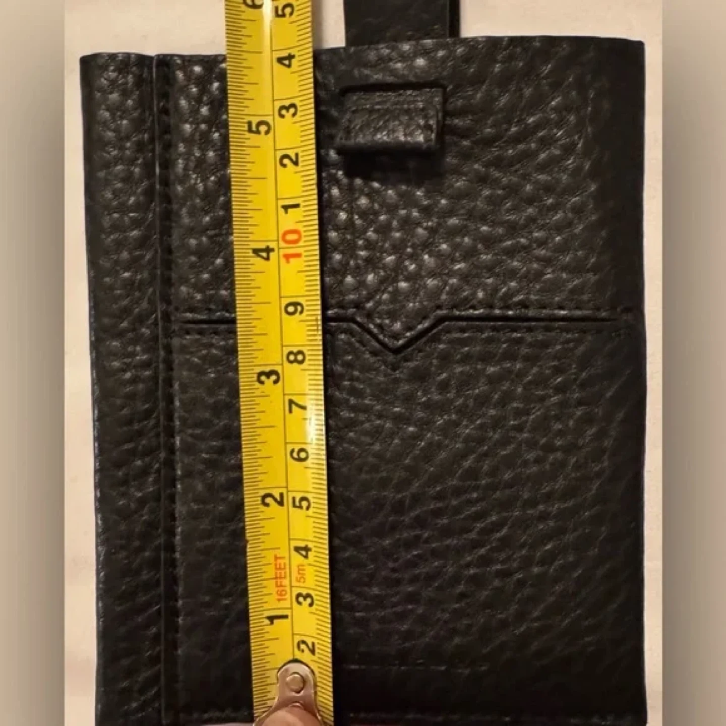 Mackage Black Leather Card Holder / Passport Holder with Pen - photo 4