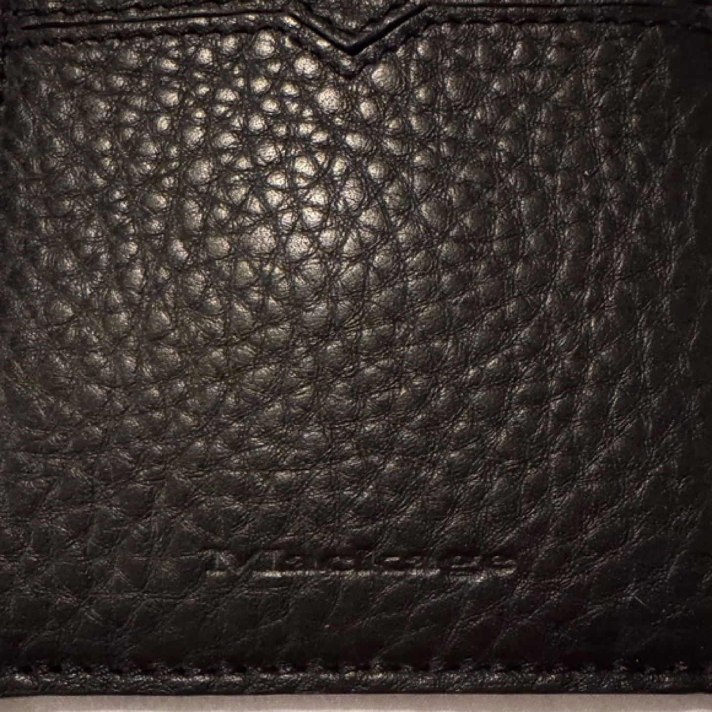 Mackage Black Leather Card Holder / Passport Holder with Pen - photo 2