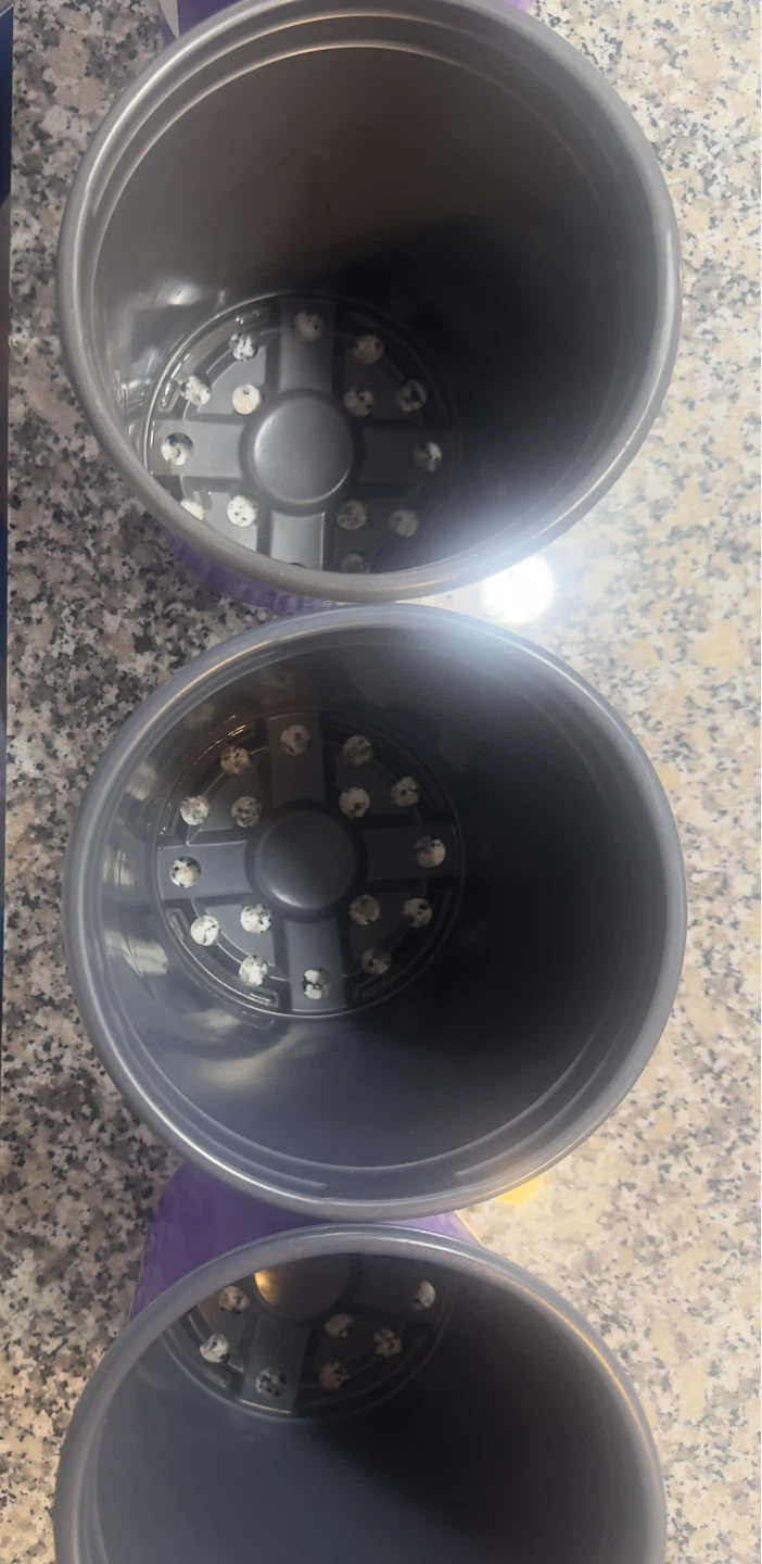 Set of 4 Purple Planter Pots - photo 2