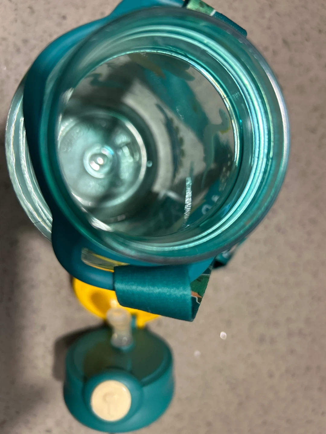 Kids Dinosaur Water Bottle with Straw and Strap - photo 3