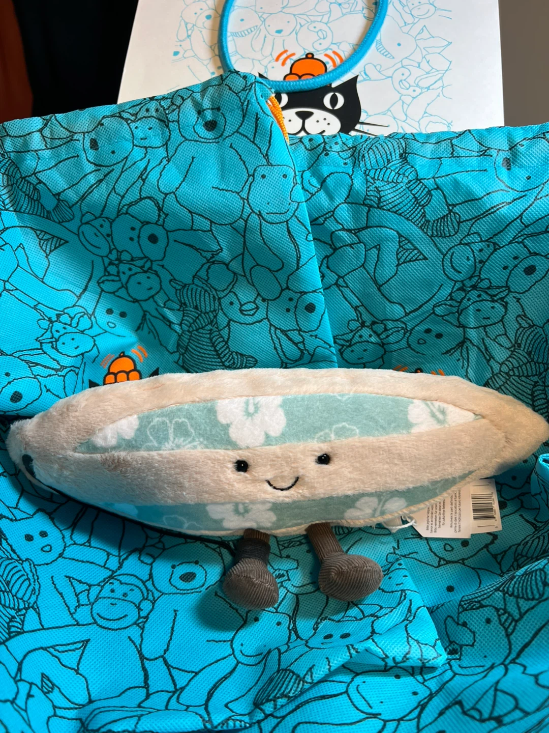 Jellycat Bashful Surfboard Plush Toy
