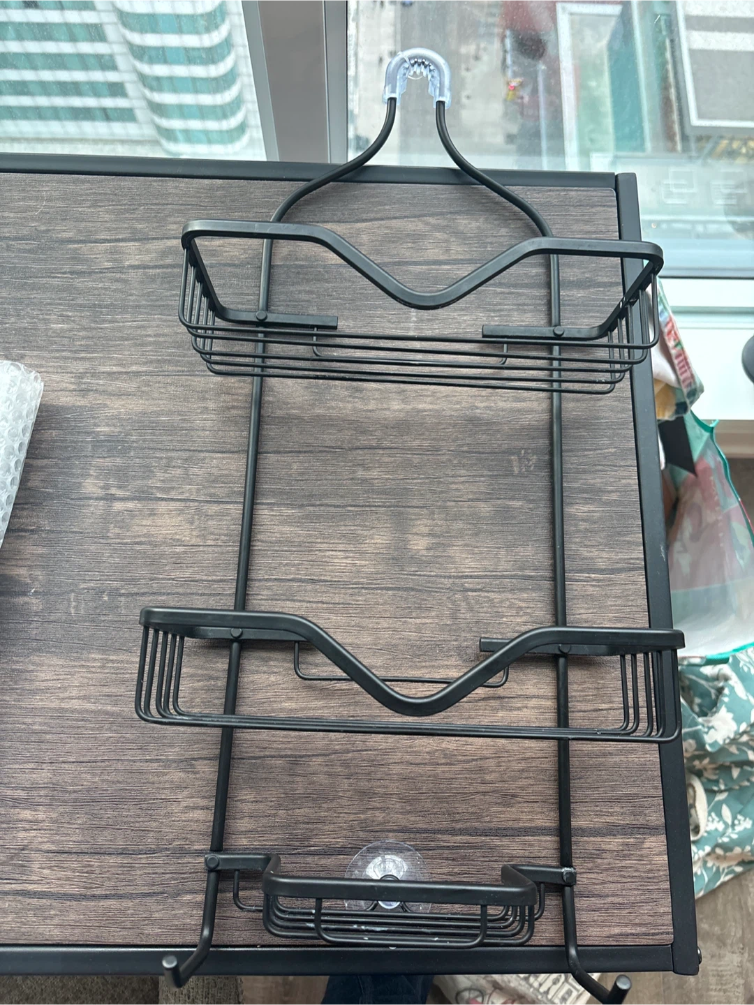 3-Tier Black Metal Shower Caddy - photo 2