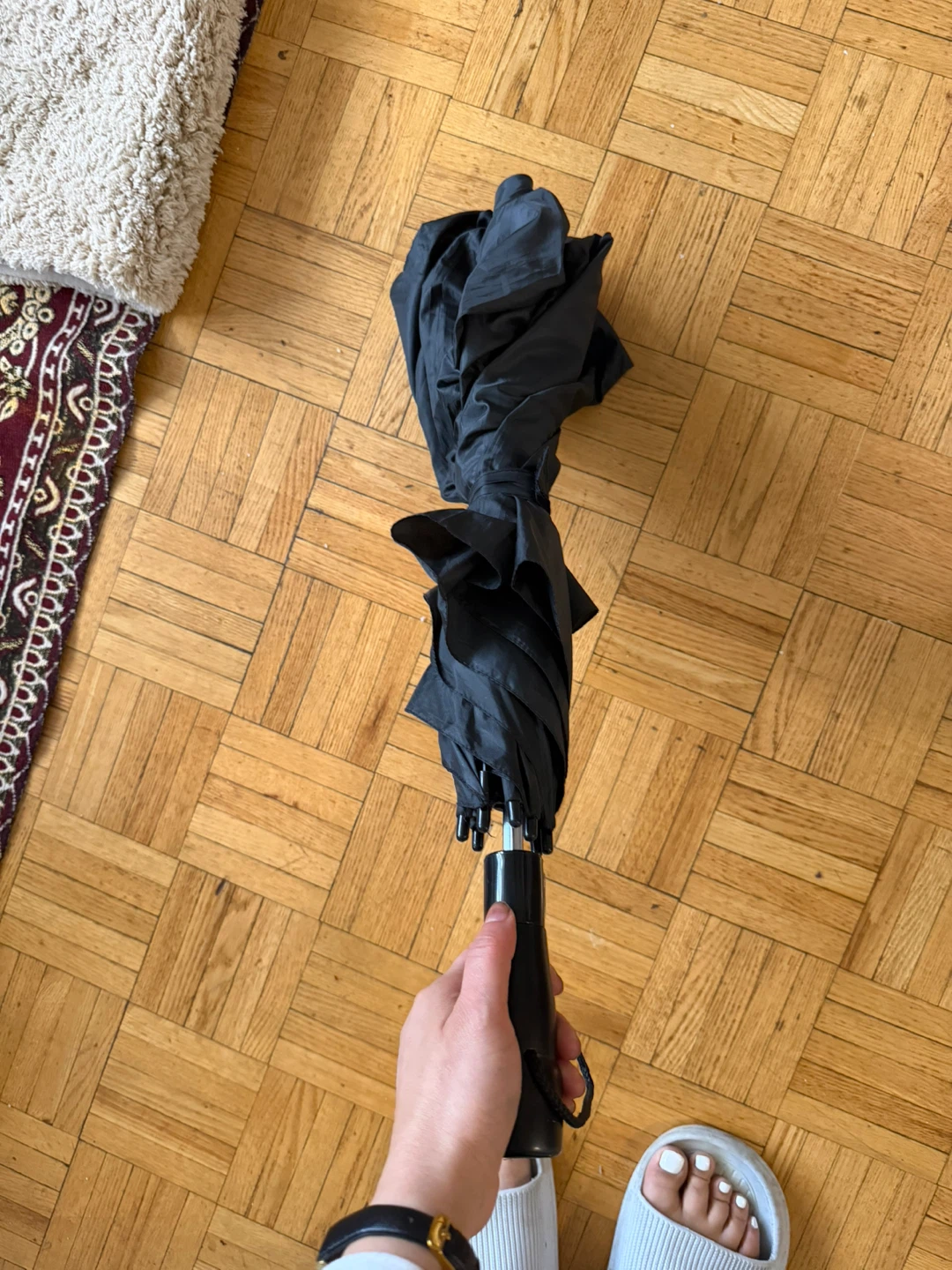 Big size of Black Folding Umbrella - photo 4