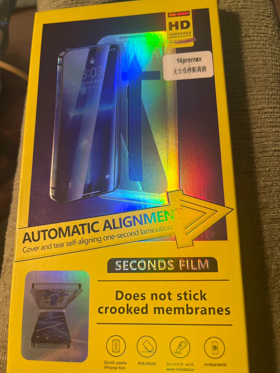 iPhone 14 Pro Max Tempered Glass Screen Protector - photo 2