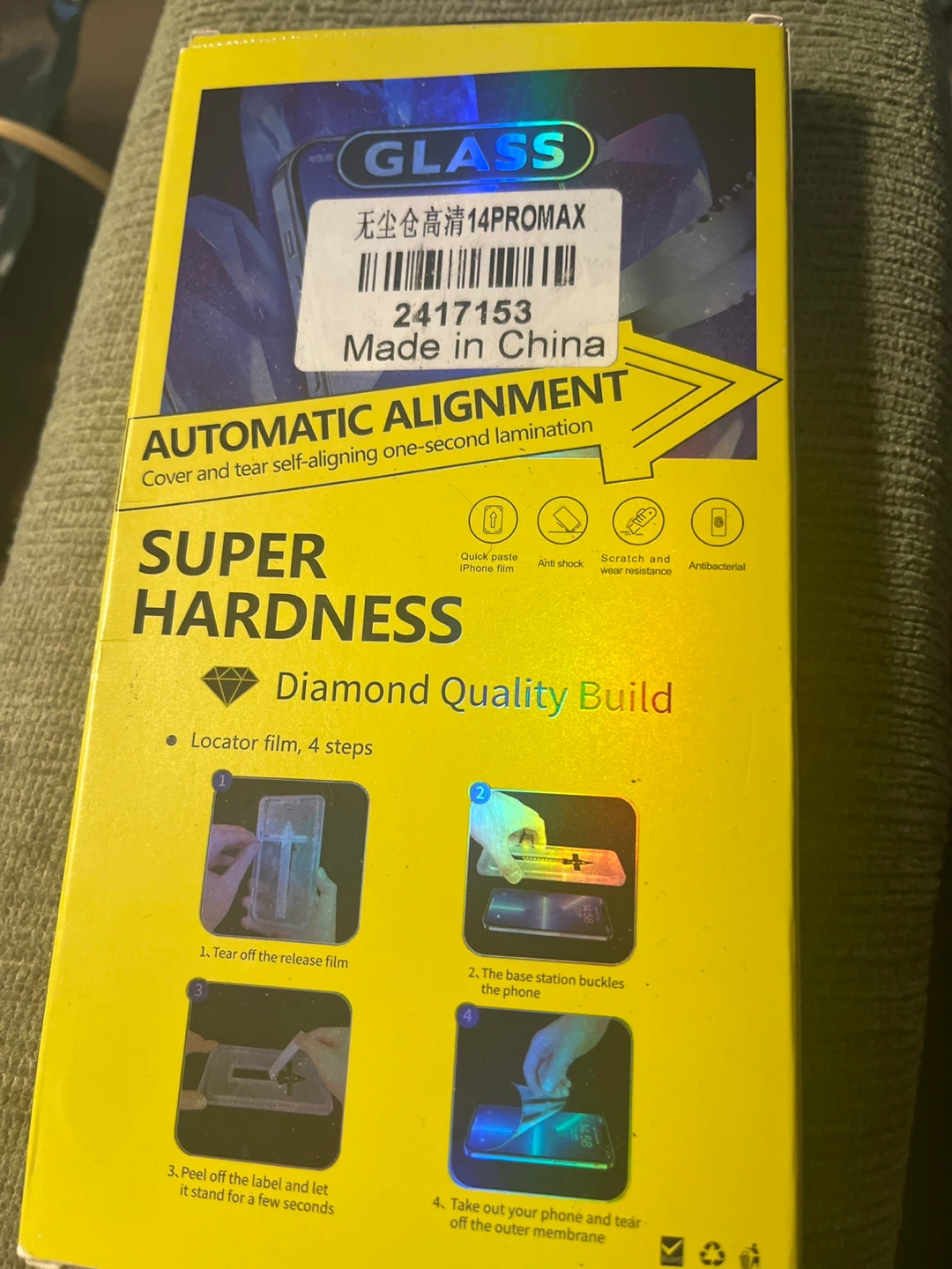 iPhone 14 Pro Max Tempered Glass Screen Protector