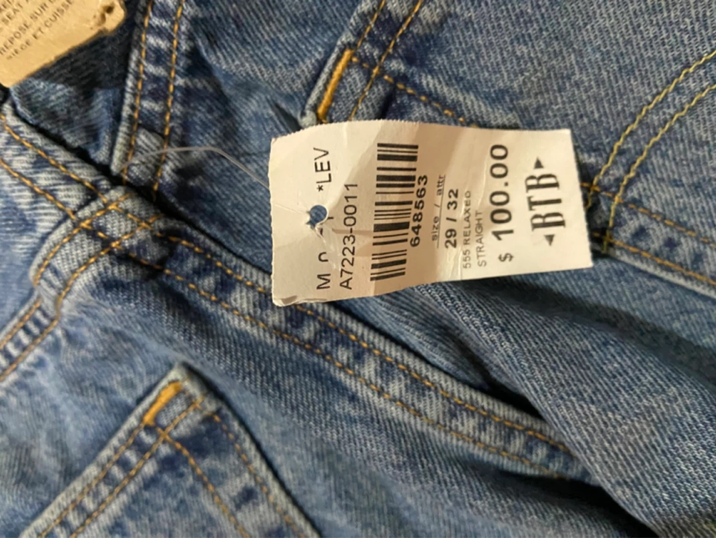 Levi's 555 Relaxed Straight Jeans - Size 29/32 - photo 4
