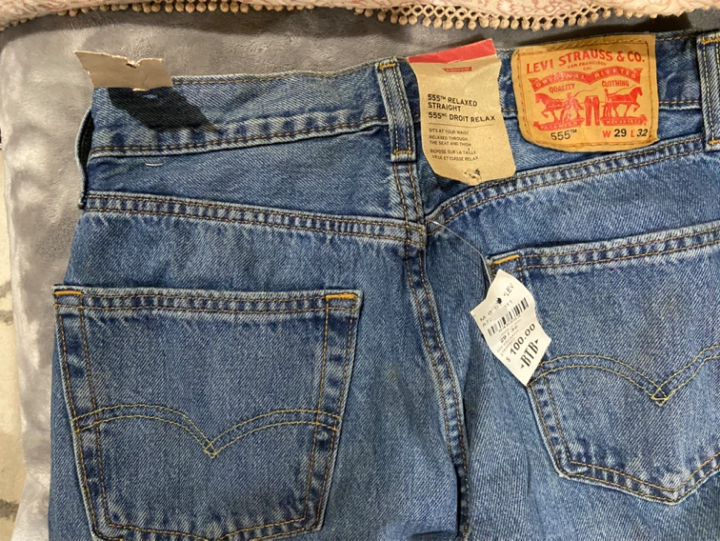 Levi's 555 Relaxed Straight Jeans - Size 29/32 - photo 3