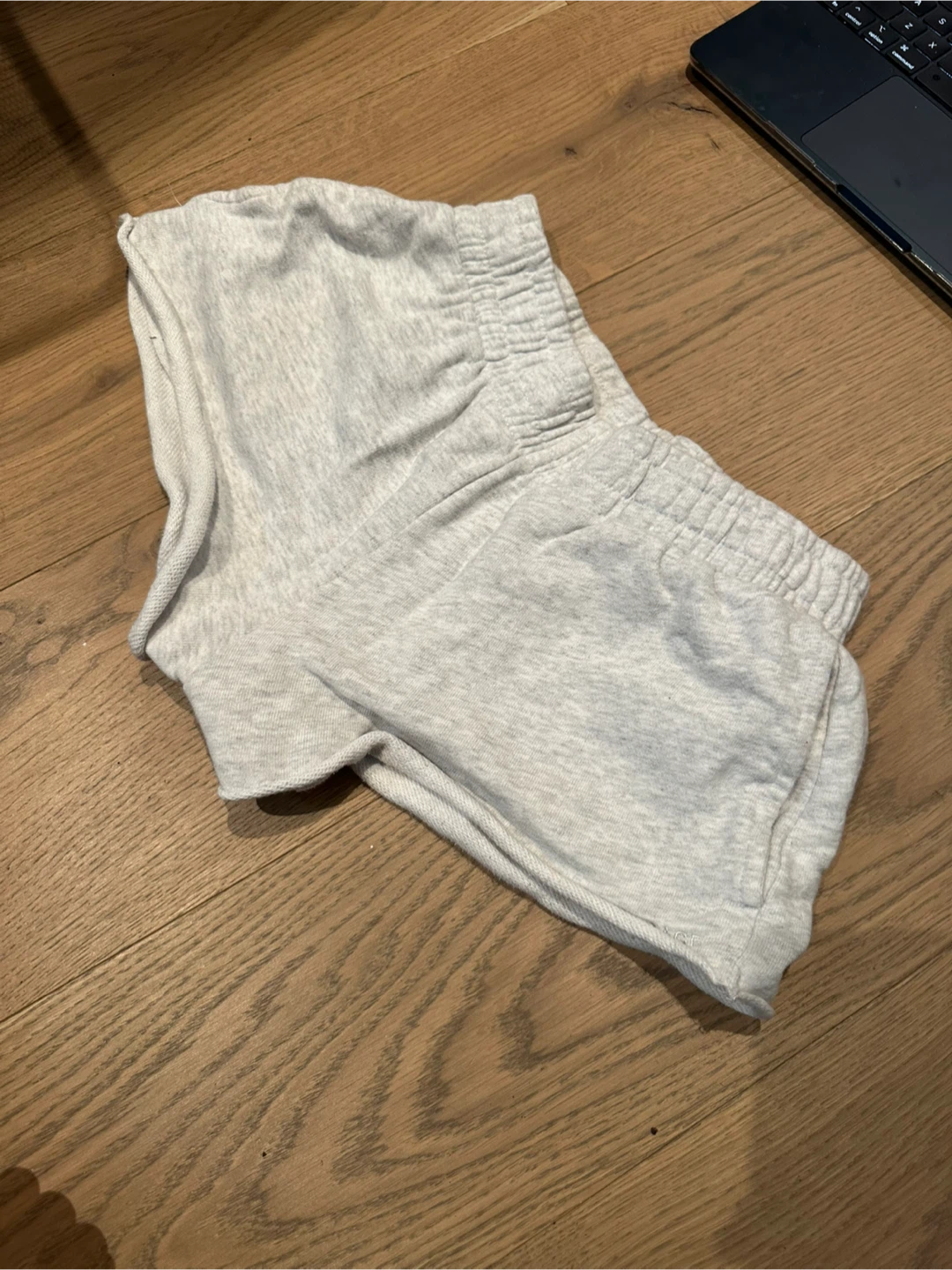 GARAGE Grey Cotton Lounge Shorts TP/XS