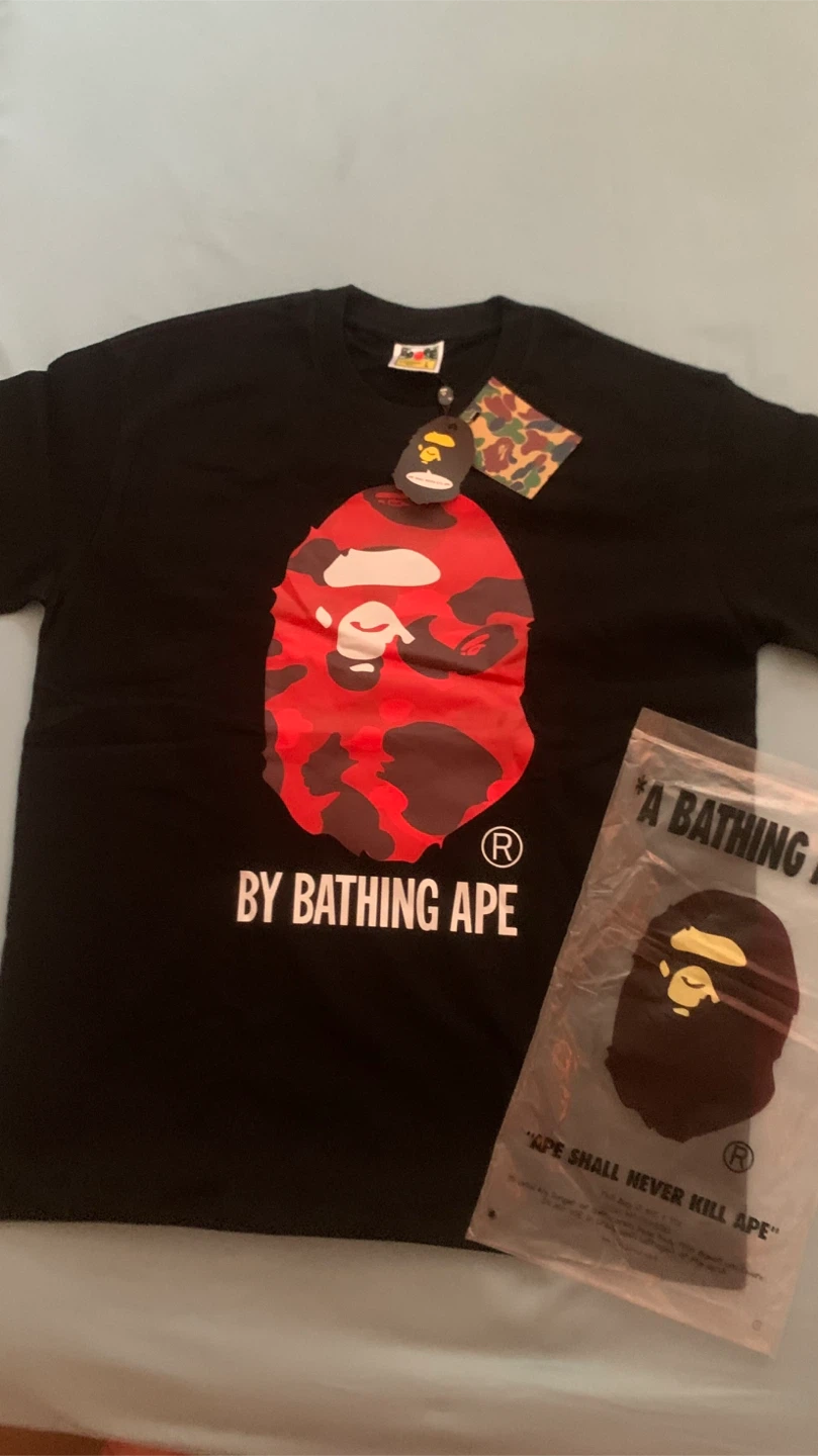 Red and Black Bape Tee