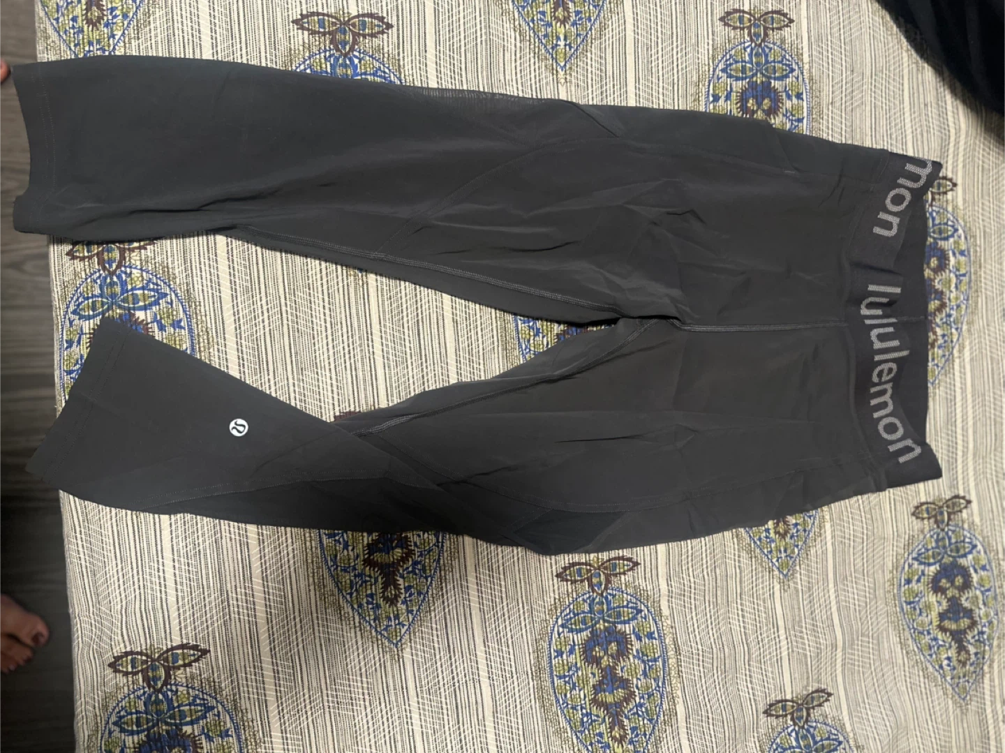 Lululemon Black Cropped Leggings Size 8