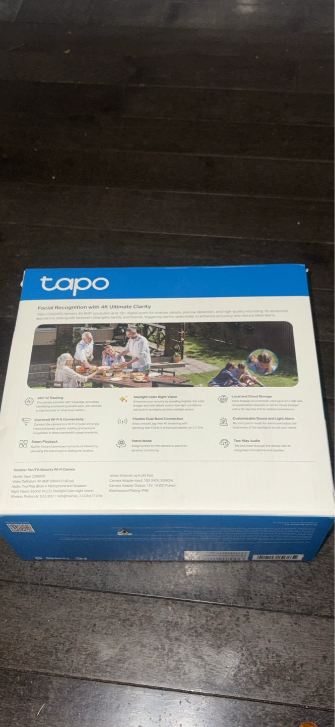 Tapo Outdoor Pan/Tilt Security Wi-Fi Camera 4K - photo 2
