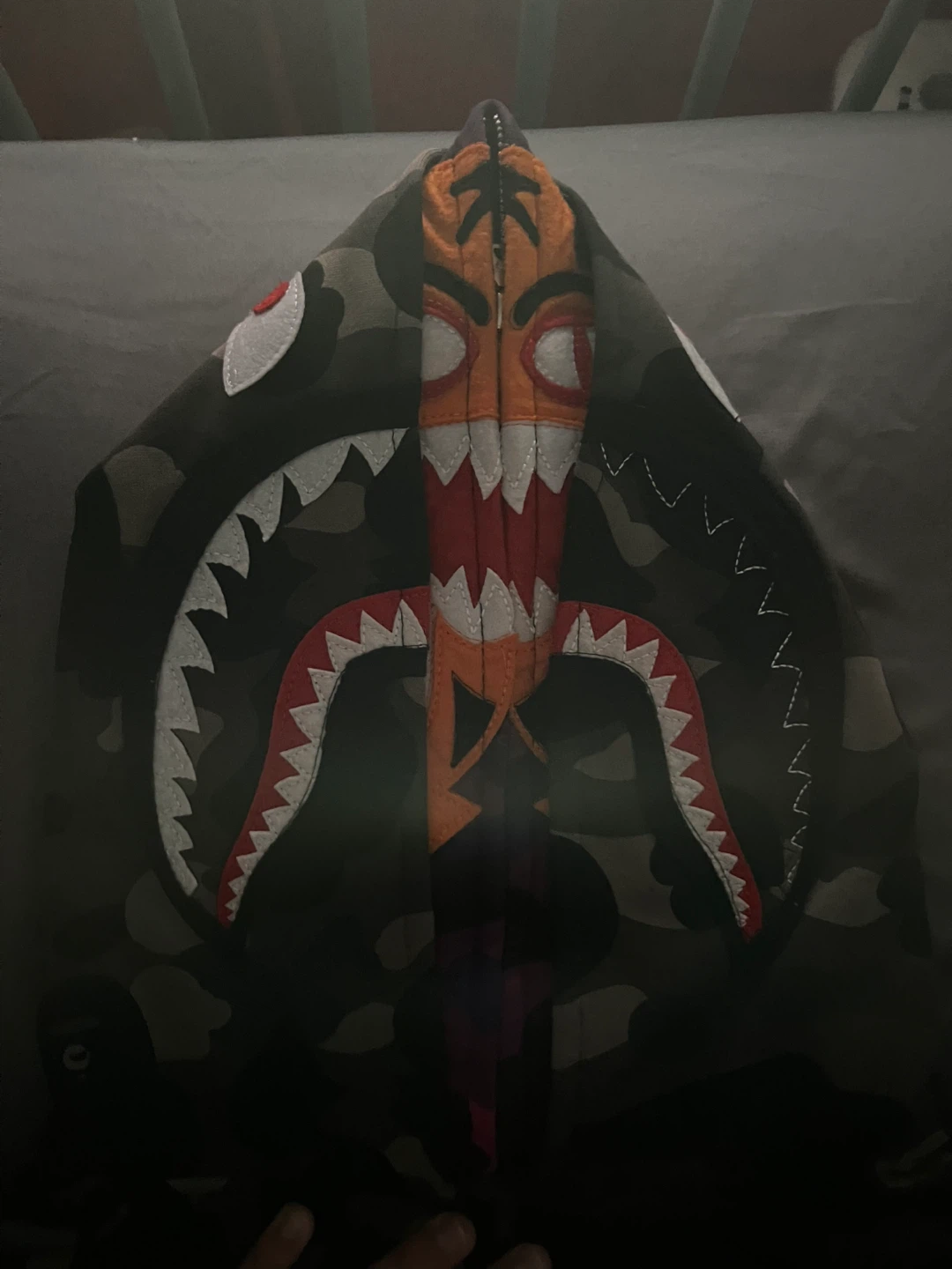 BAPE Full Zip Hoodie Camo Grey - photo 4