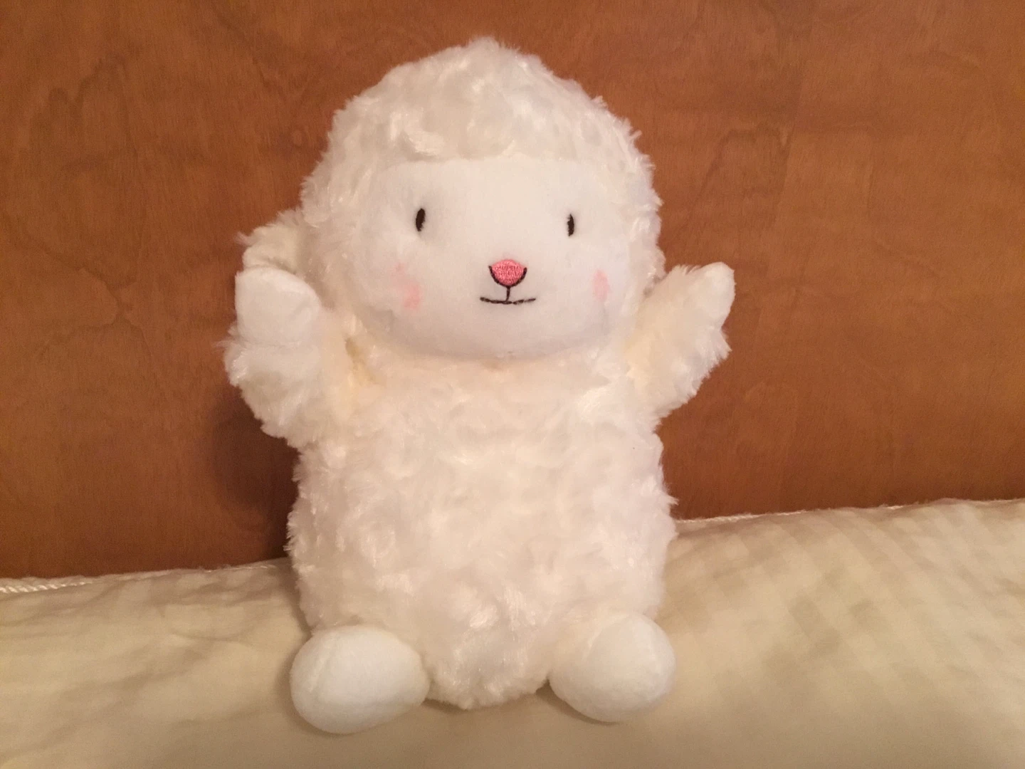 Fluffy White Lamb Plush Toy