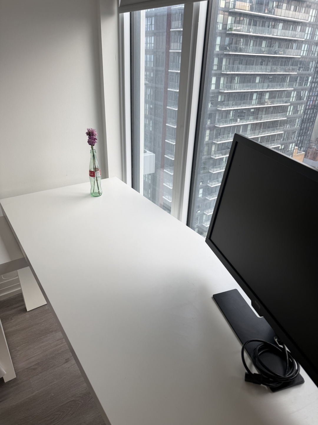 IKEA MALM desk with pull out panel L shaped desk