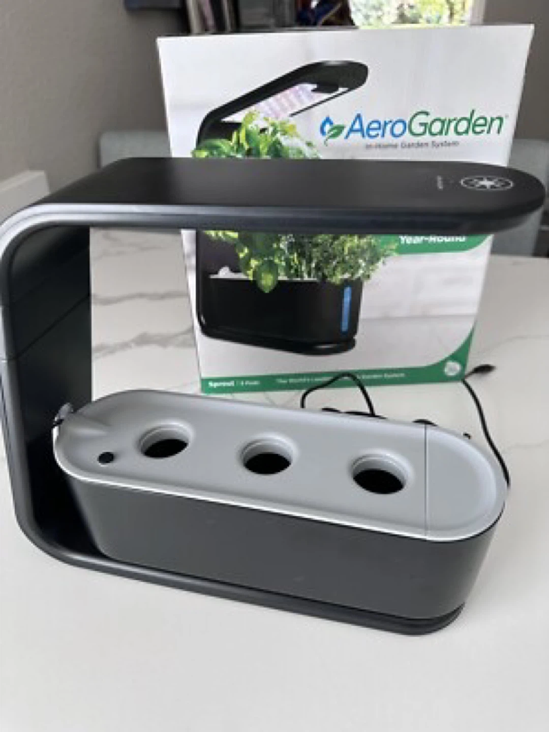 AeroGarden Sprout Indoor Garden System - Black