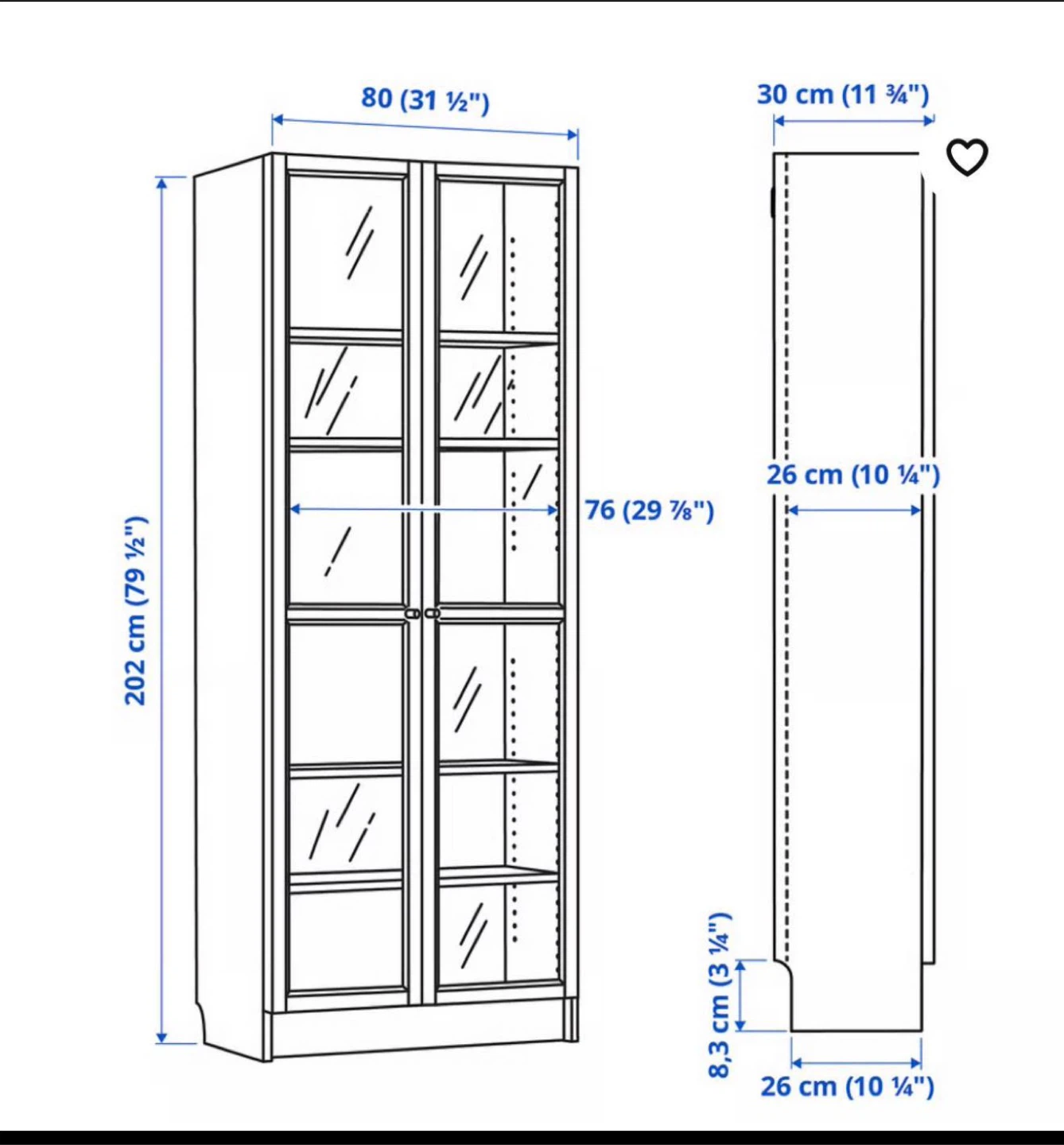IKEA bill book case cabinet - photo 4