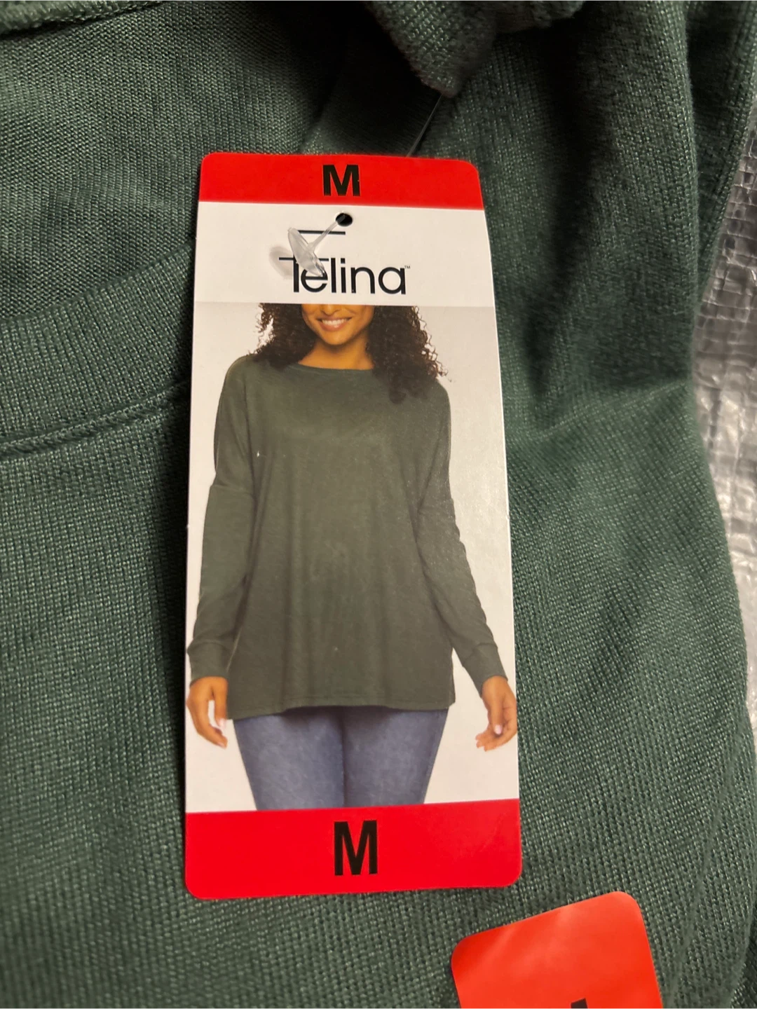Felina Women's Long Sleeve Top - Green, Size M - photo 2