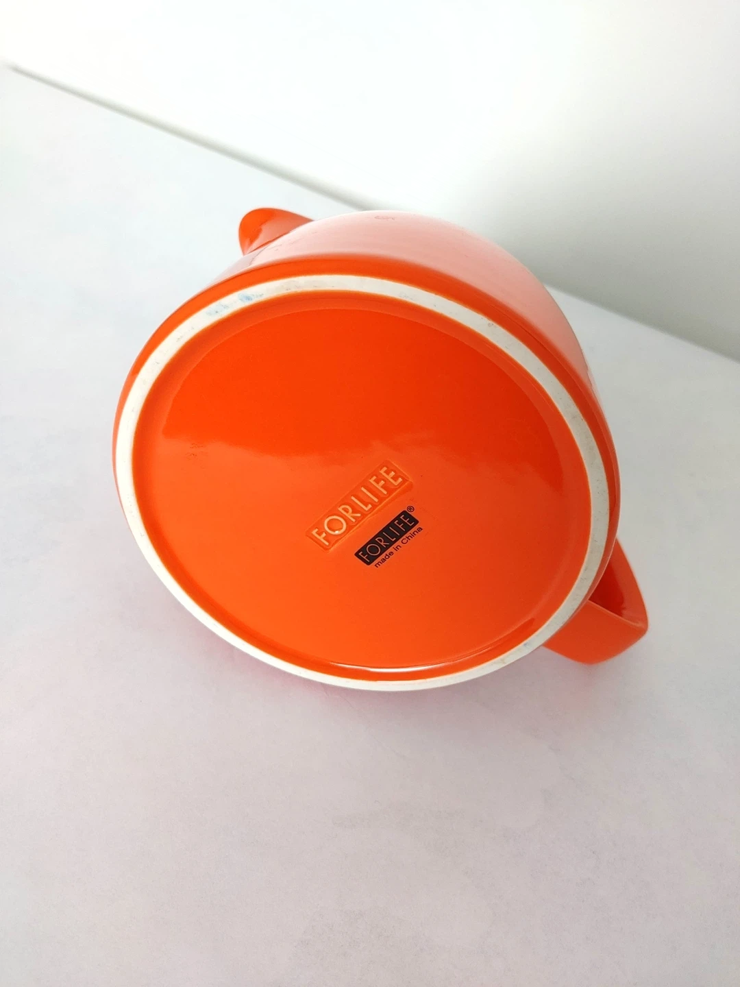 Forlife Orange Ceramic Teapot with Infuser - photo 4