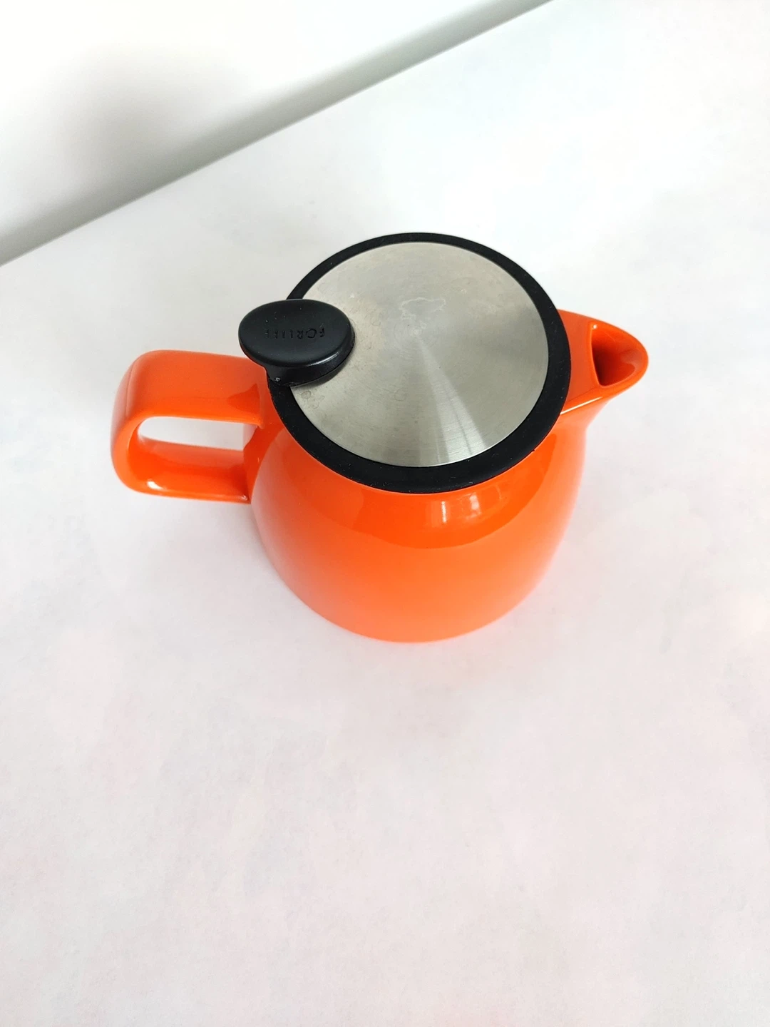 Forlife Orange Ceramic Teapot with Infuser - photo 2