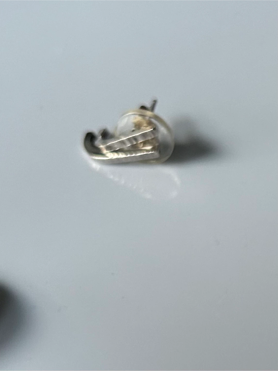 Silver J Shaped earrings - photo 3