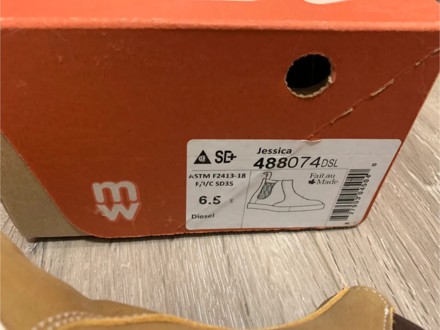 Safety Shoes Mellow Walk Jessica Boots Size 6.5 - photo 3