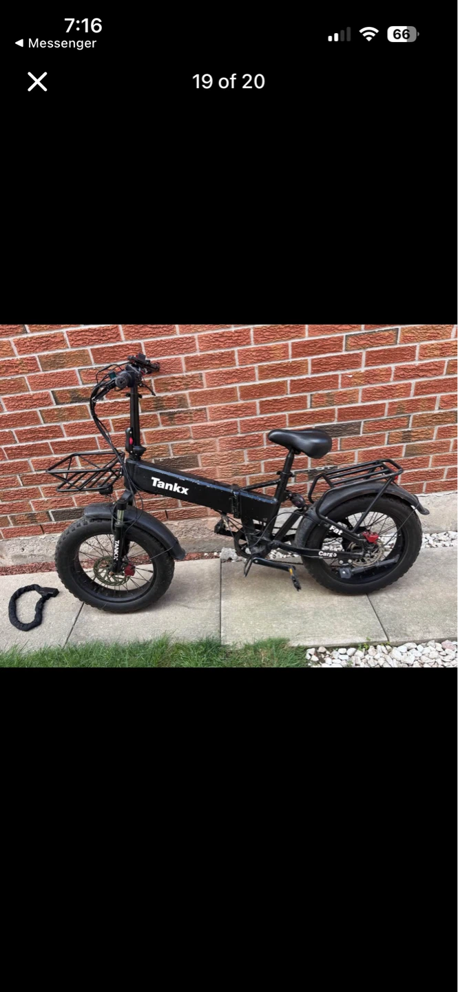 Tankx Folding Electric Fat Bike - photo 2