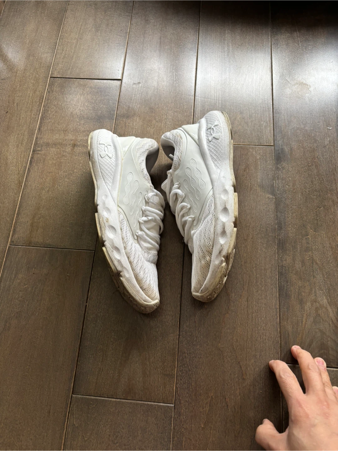 Under Armour White Running Shoes - photo 4