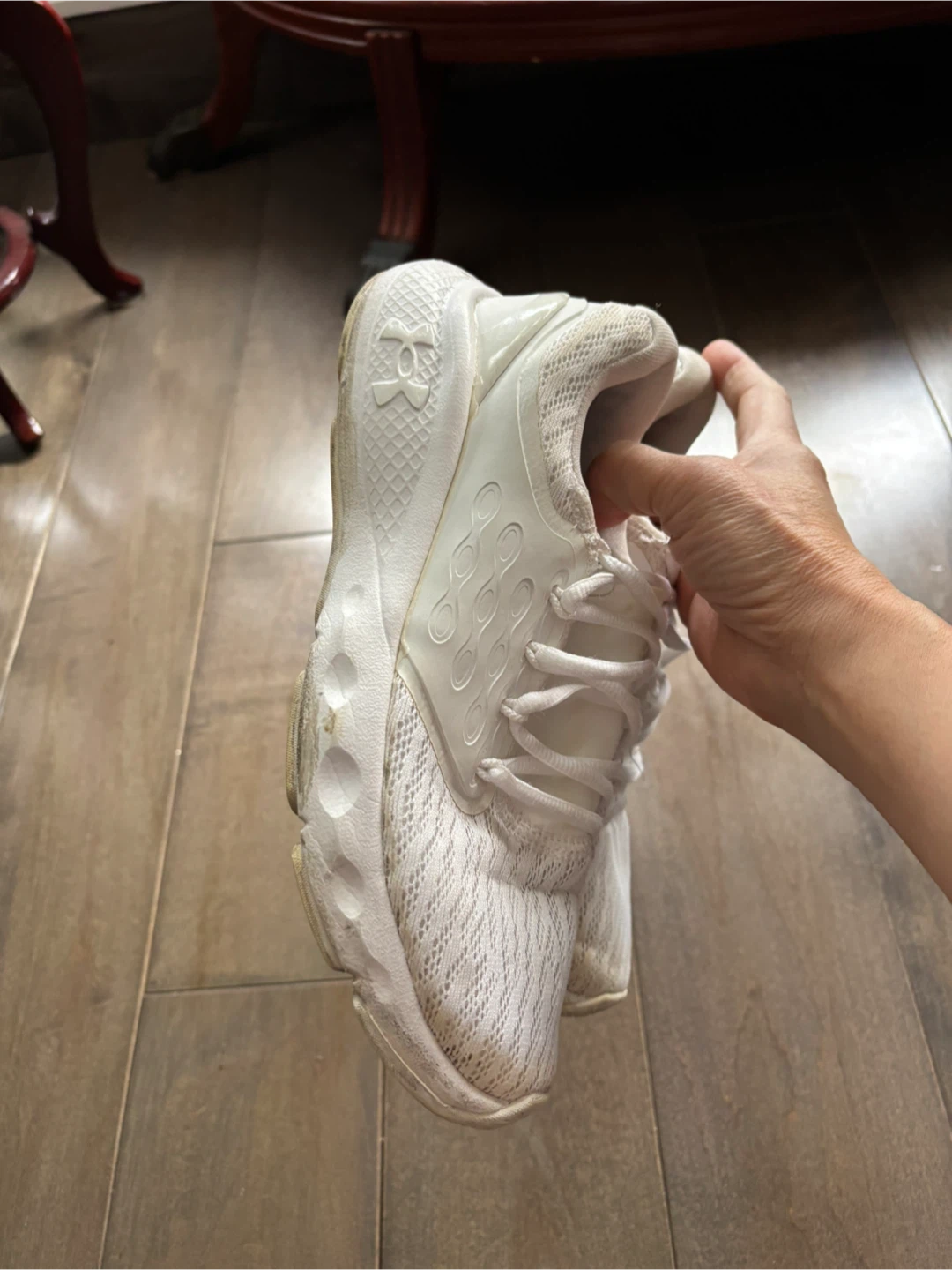 Under Armour White Running Shoes - photo 2