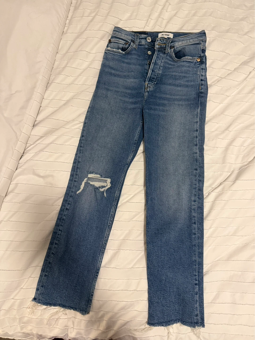 RE/DONE High Rise Straight Jeans - photo 2