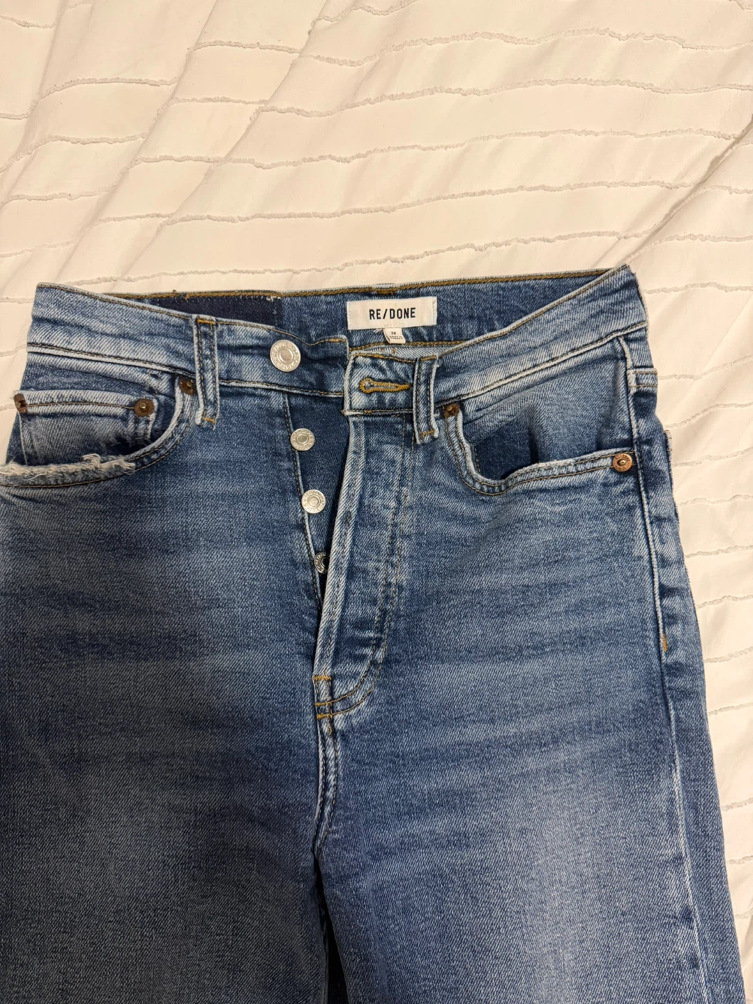 RE/DONE High Rise Straight Jeans
